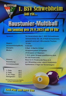 Hausturnier Multiball 2024-09-29