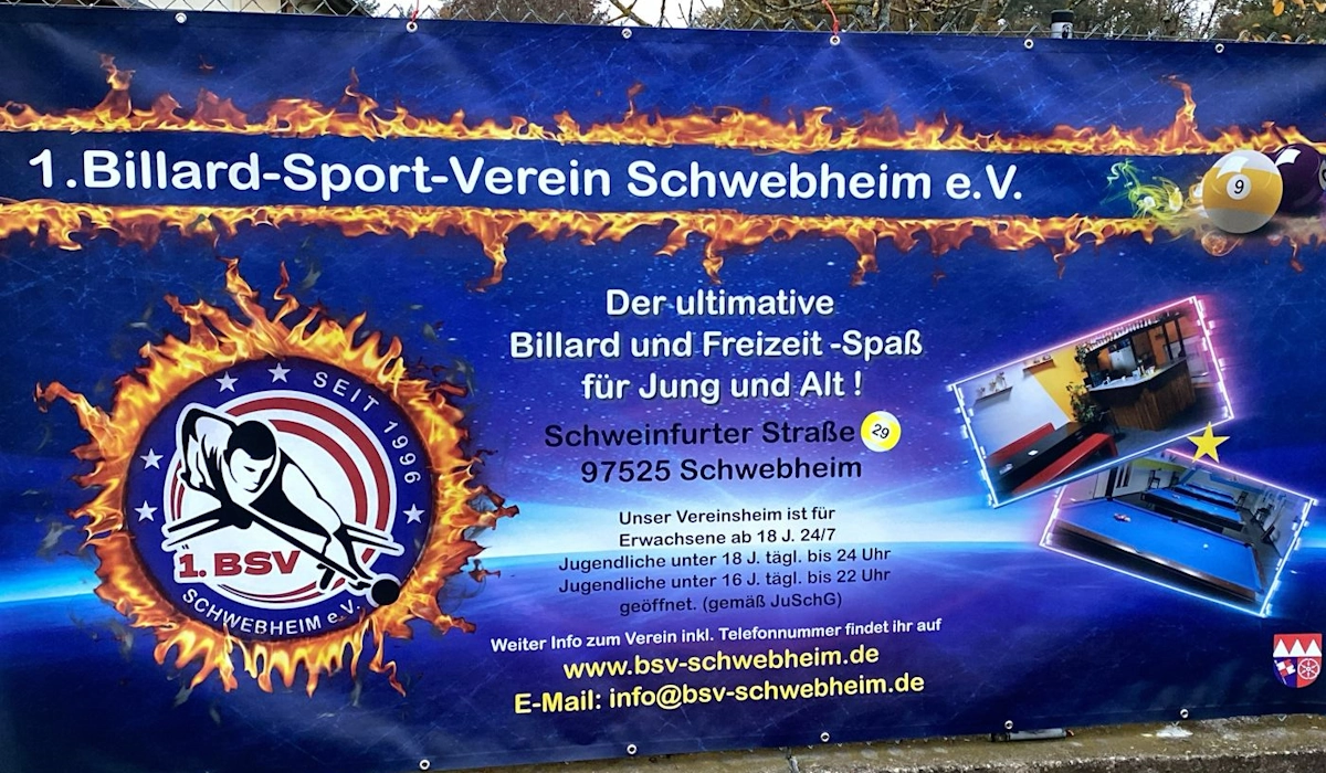 Banner am Eingang